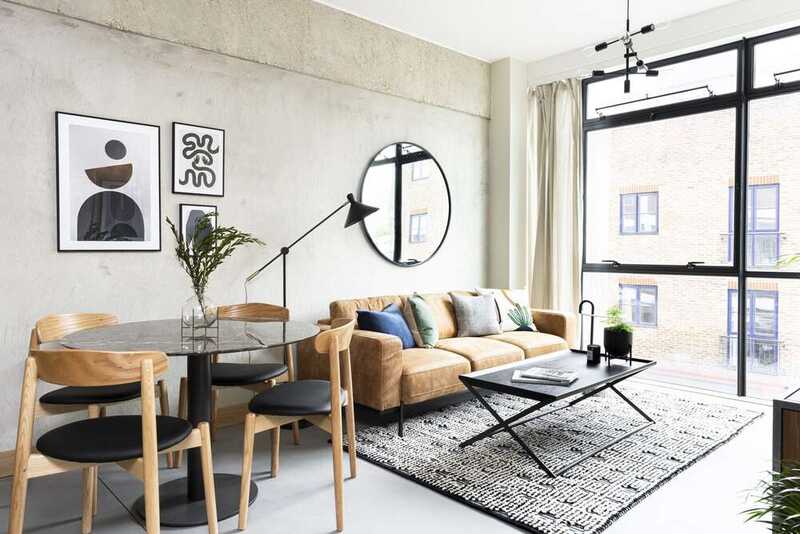 Well-designed small living room with smart furniture placement